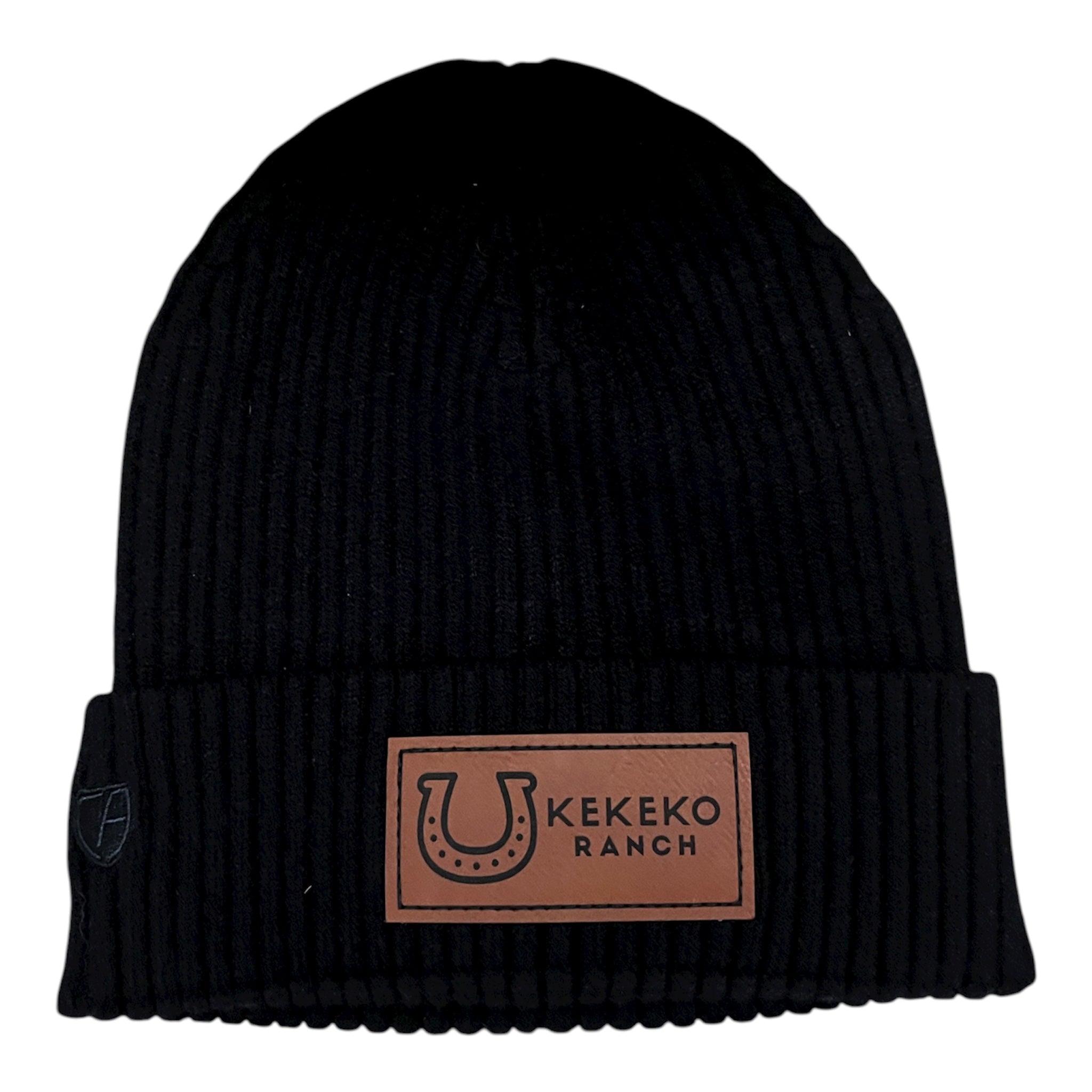 Tuque logo de cuir