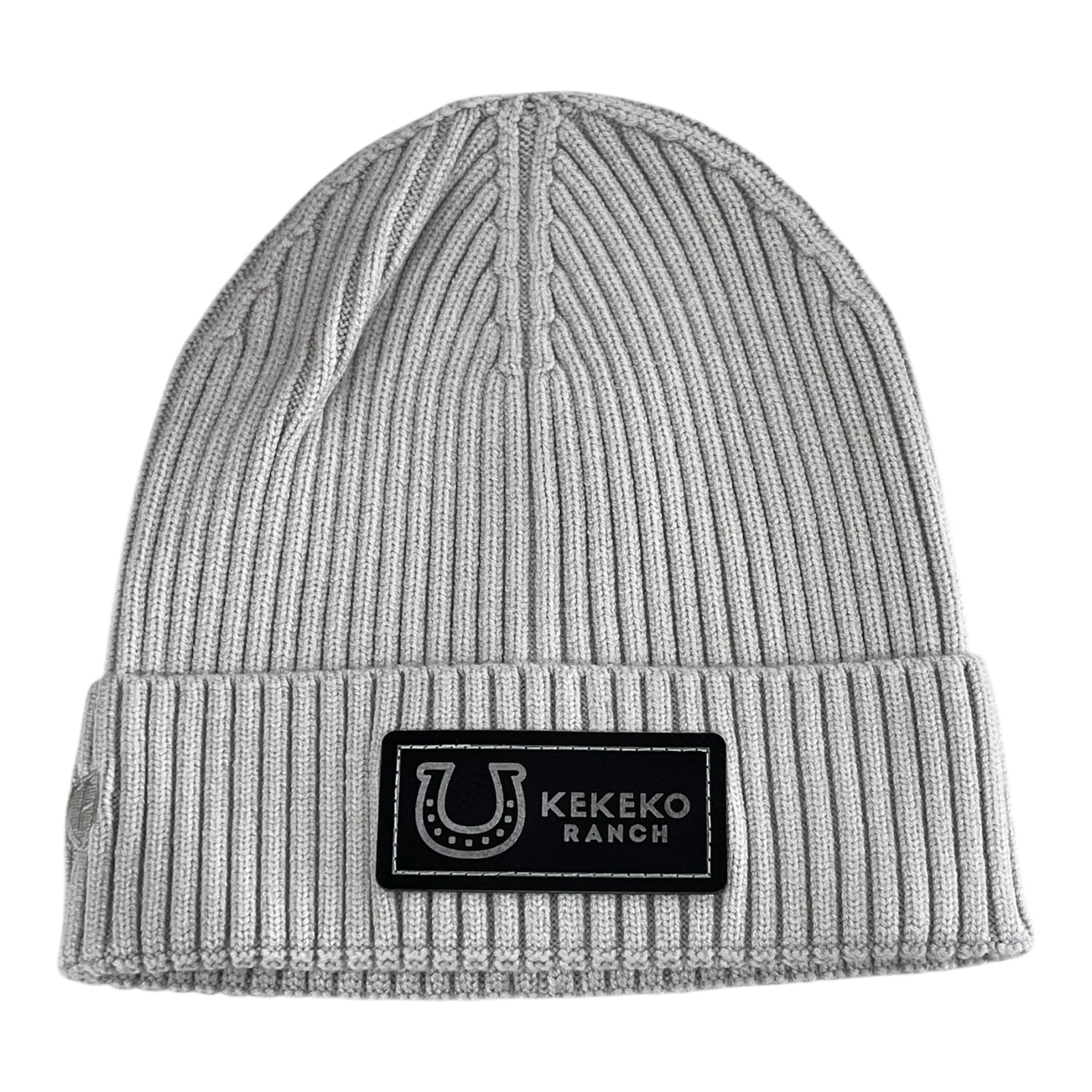 Tuque logo en simili cuir