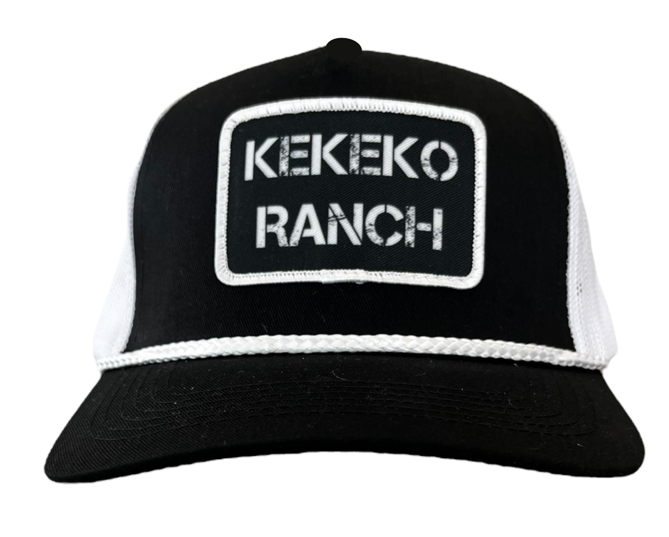 Casquette camionneur avec corde / patch tissu