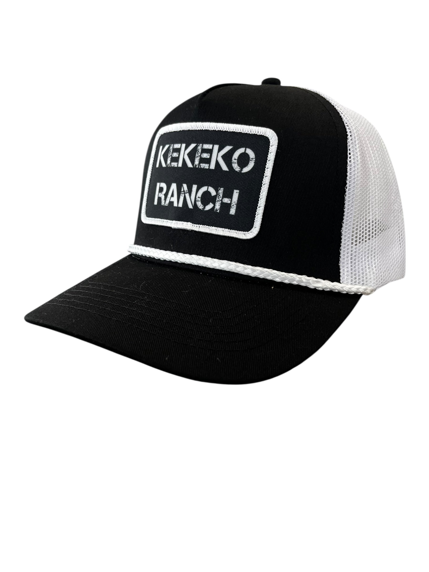 Casquette camionneur avec corde / patch tissu